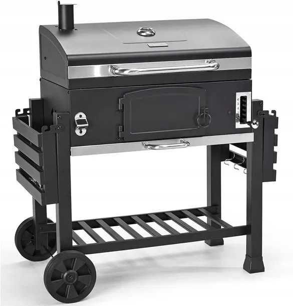 GRILL węglowy EL FUEGO ONTARIO XXL DUŻY  ruszt żeliwny składane półki!