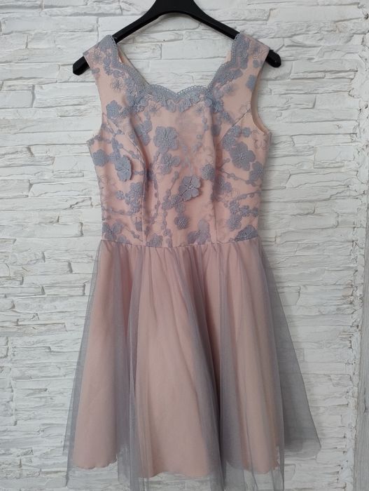 Sukienka wesele impreza 36 S tiulowa