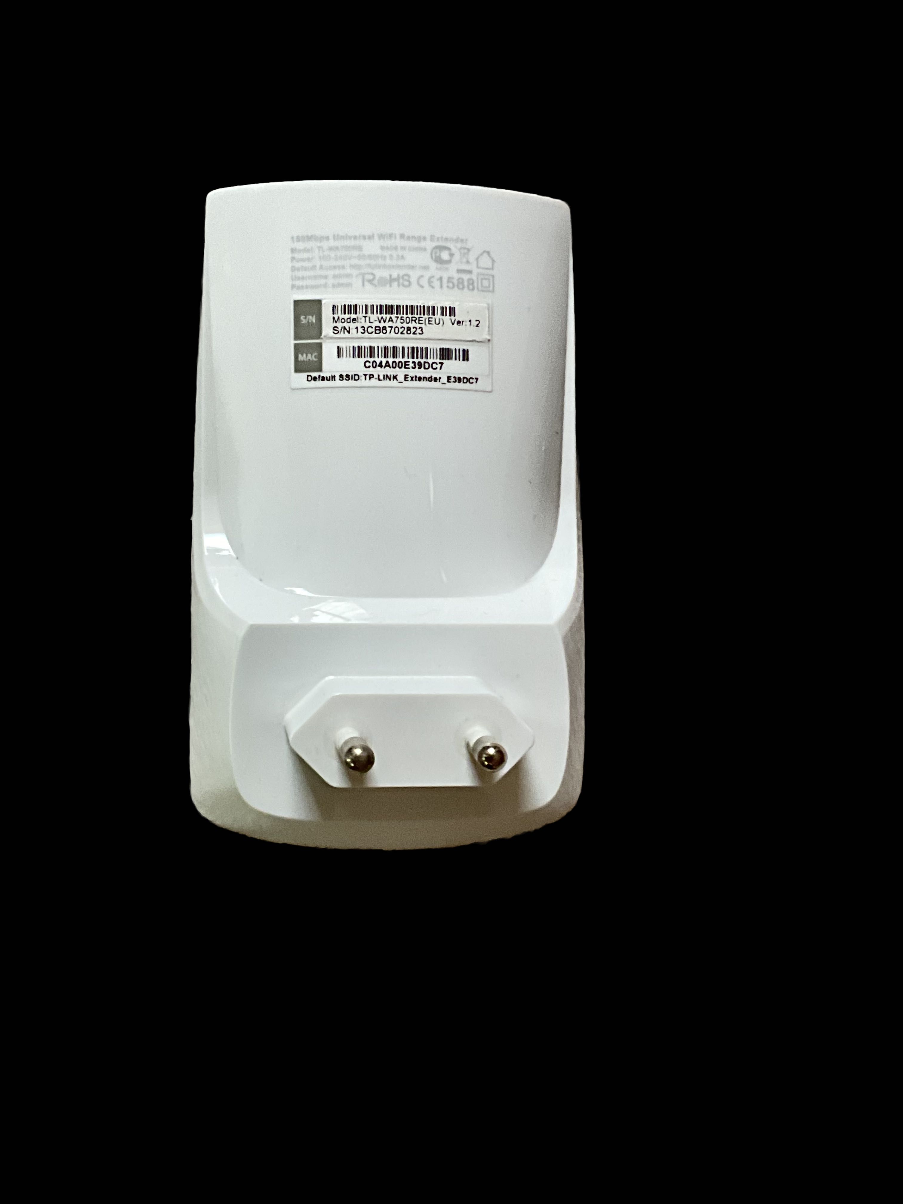 TP-Link TL-WA750RE extender LAN (802.11b/g/n 150Mb/s) plug repeater