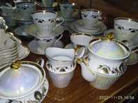 Фарфор чайний сервиз 21 предмет порцеляна чашка тарілка сервіз