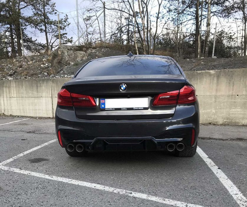 диффузор bmw g30 f90 стиль m5 competition f90 накладка в задний бампер