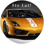 Opłatek na tort Urodziny Lamborghini Auto Samochód