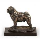 Mops, Pug figurka na drewnie Art-Dog