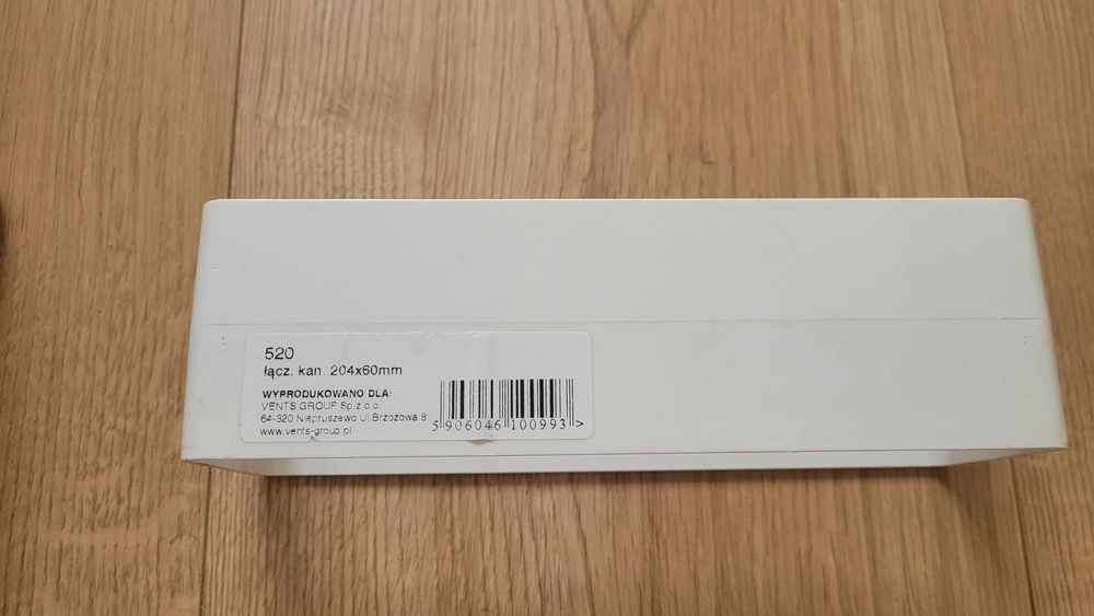 Łącznik kanałów płaskich 204x60mm VENTS 520