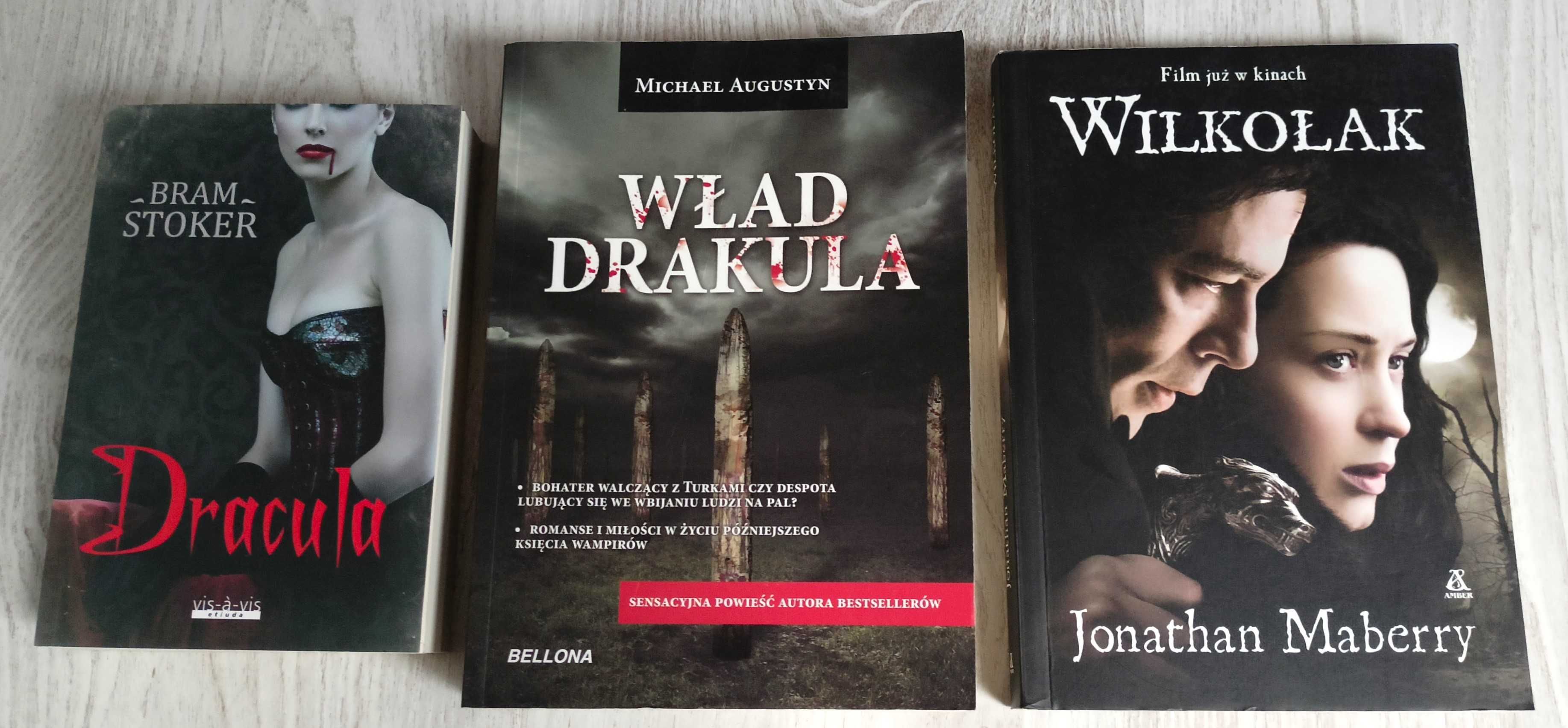 3x Michael Augustyn Wład Drakula Bram Stoker Dracula Maberry Wilkołak