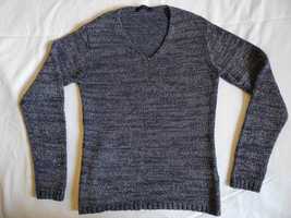 b.young - bawełniany sweterek o grubszym splocie w melanżowym kolorze