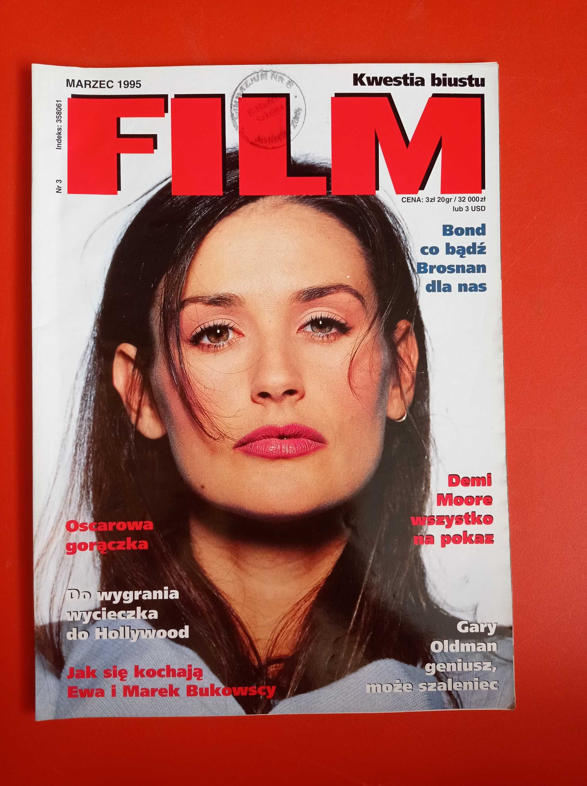 FILM nr 3, marzec 1995, okładka Demi Moore