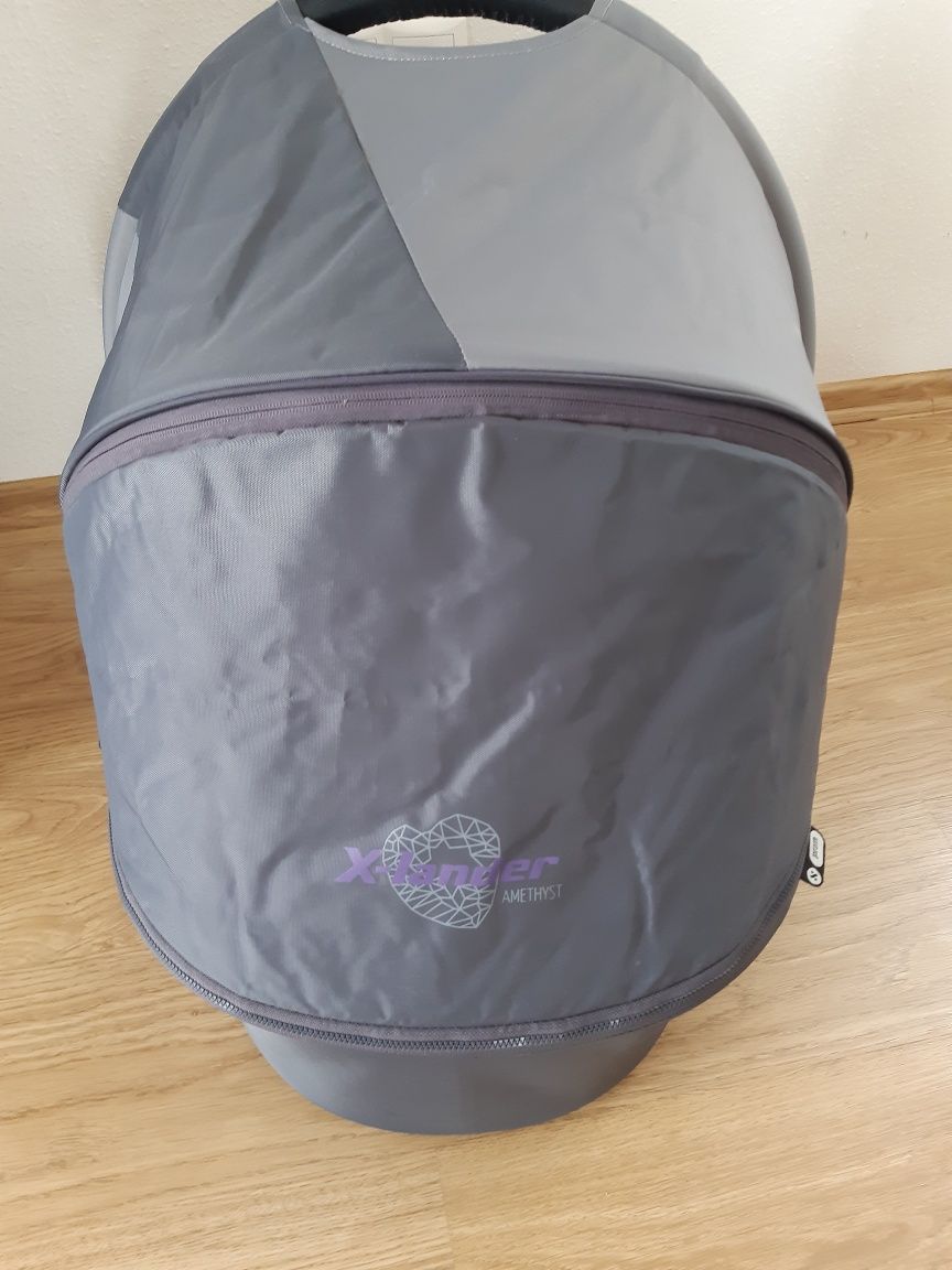 Wózek dla dzieci X-Lander XA 2w1 gondola+spacerówka szaro-fioletowy a
