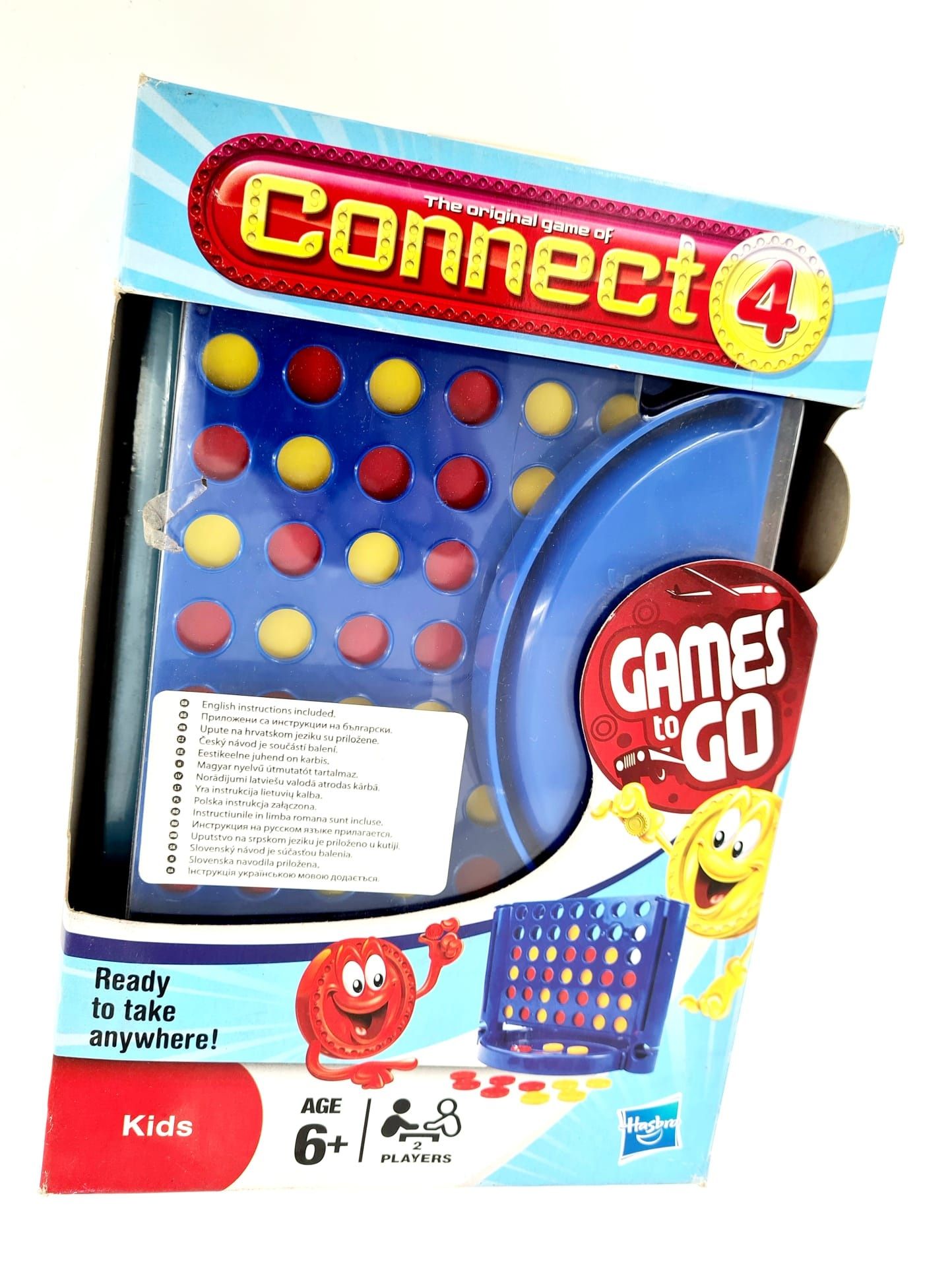 Connect 4 Hasbro gra podróżna nowa łączenie w linii zabawki