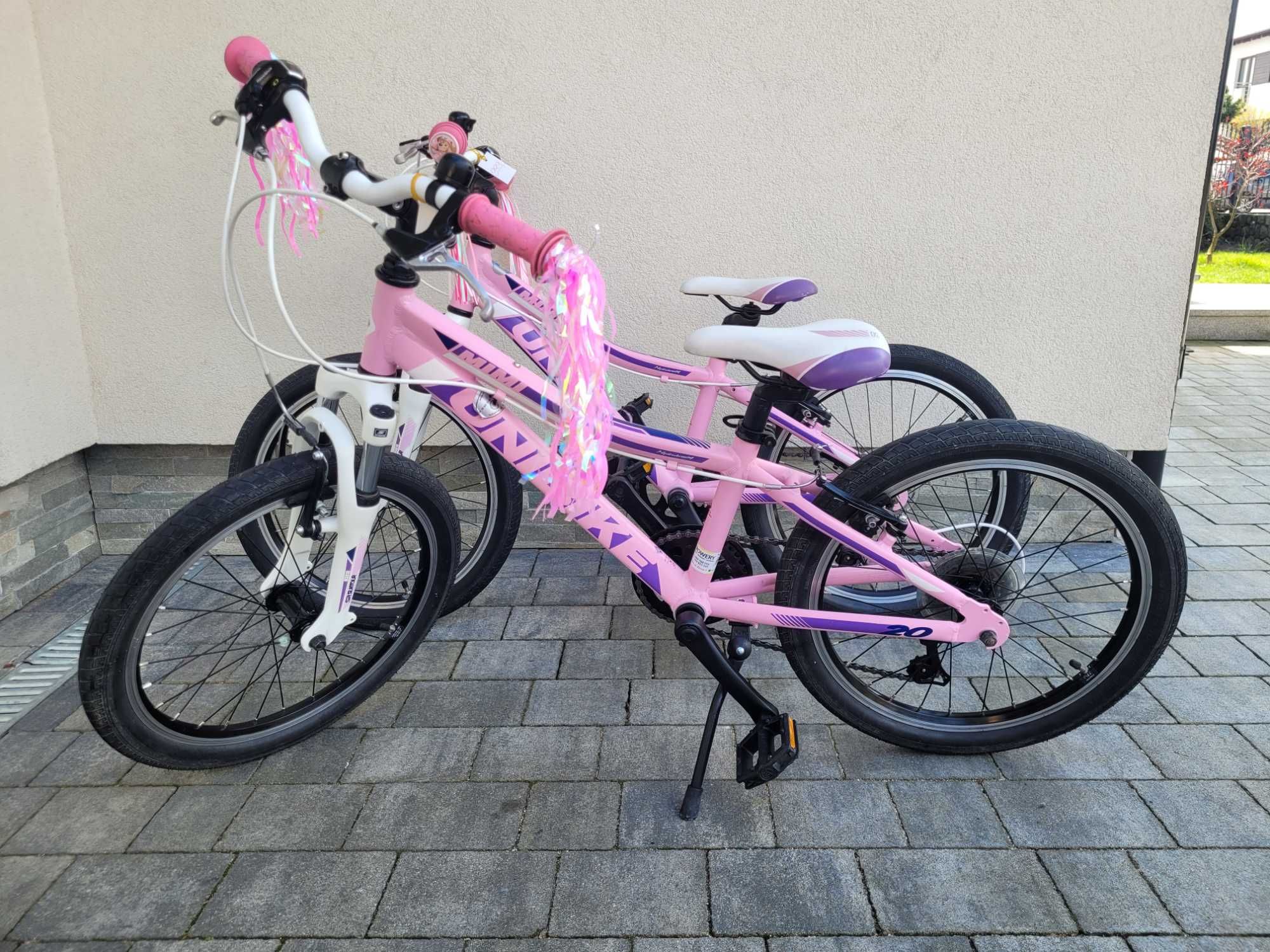 Super stan rower Unibike Mimi dla blizniaczek ok.4-7 lat koła 20"
