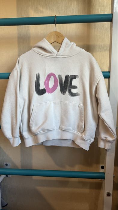 Худі Zara для дівчат молочного кольору 122