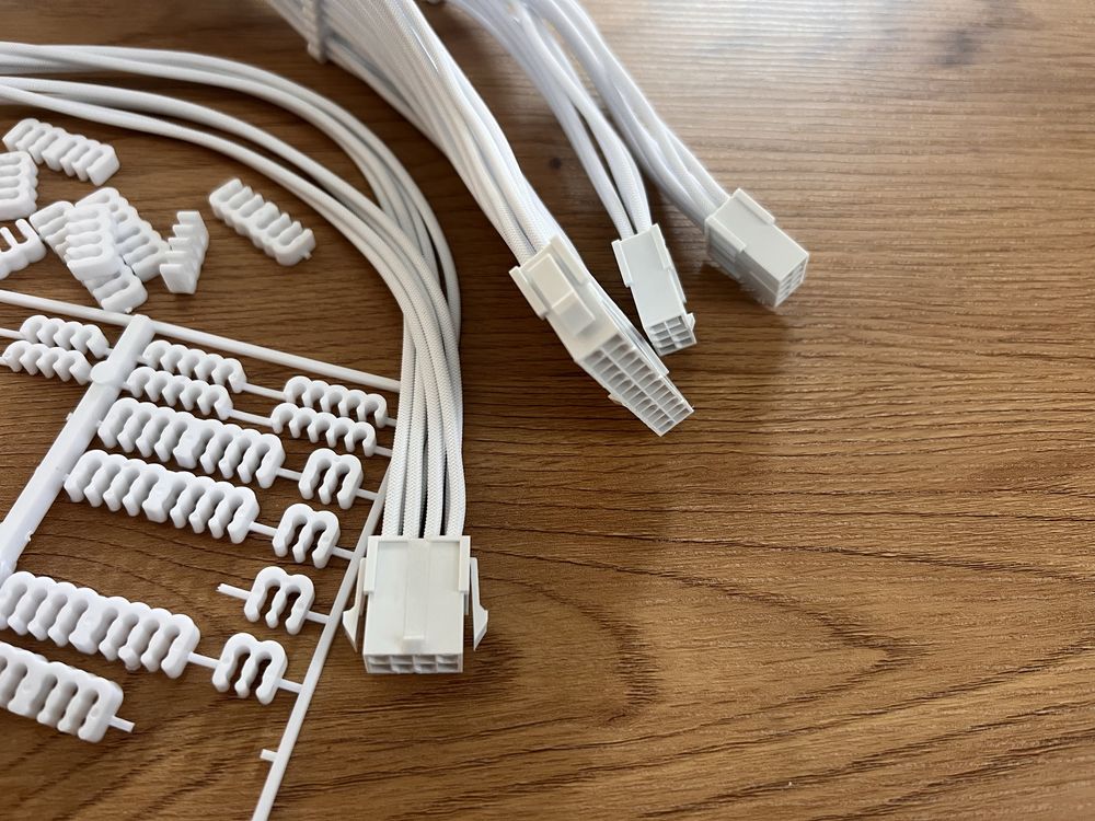 Kable PSU FormulaMod Białe ATX24Pin PCI-E8Pin CPU8Pin