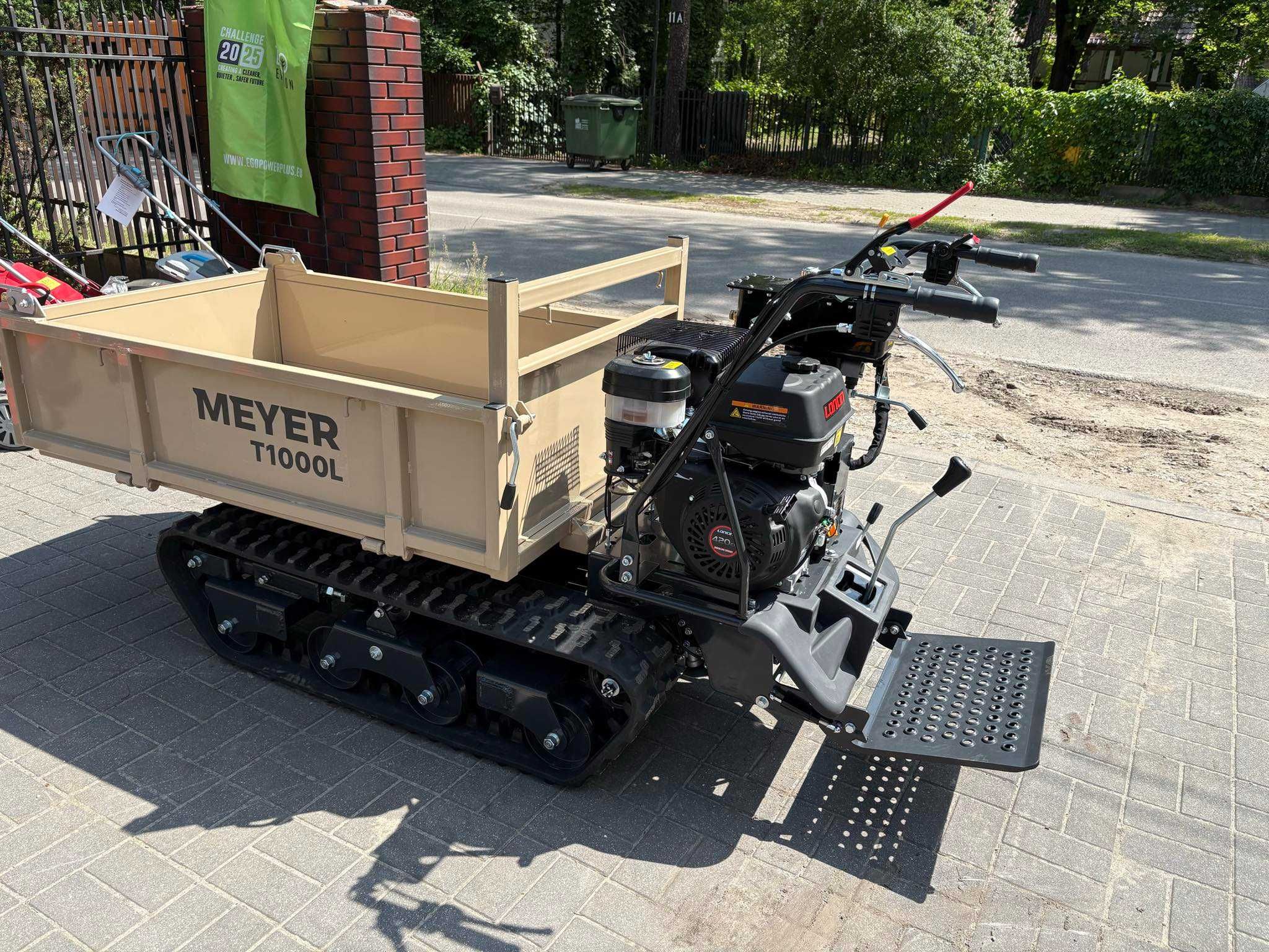 Wozidło gąsienicowe MEYER model T1000L - taczka spalinowa