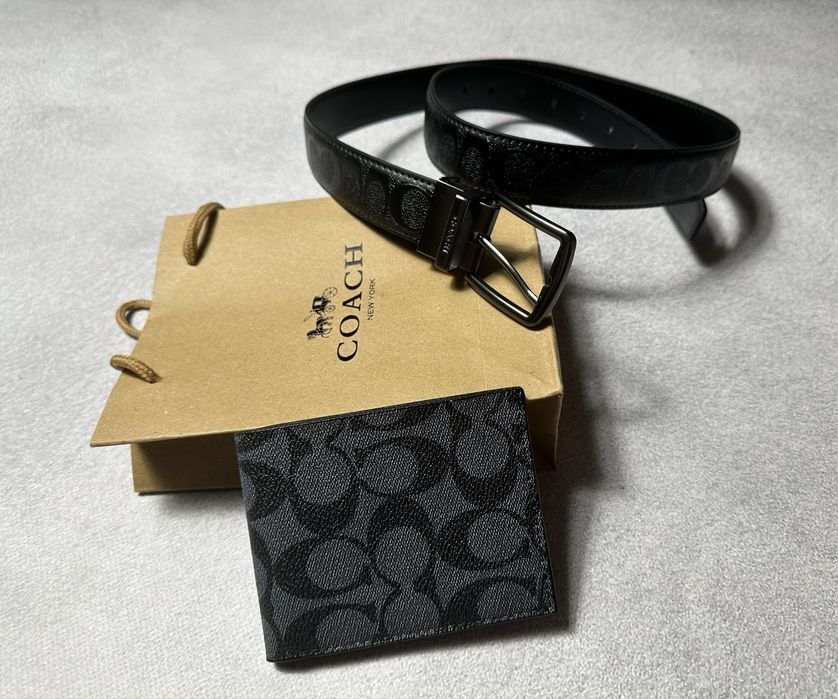 Комплект Гаманець + Ремінь Coach