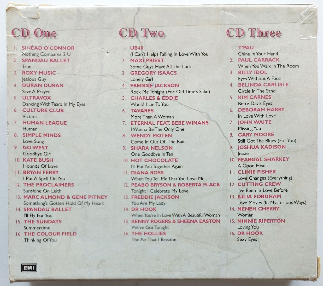 The Best Of Love 3CD Roxy Music Kate Bush UB40 Maxi Priest T'Pau