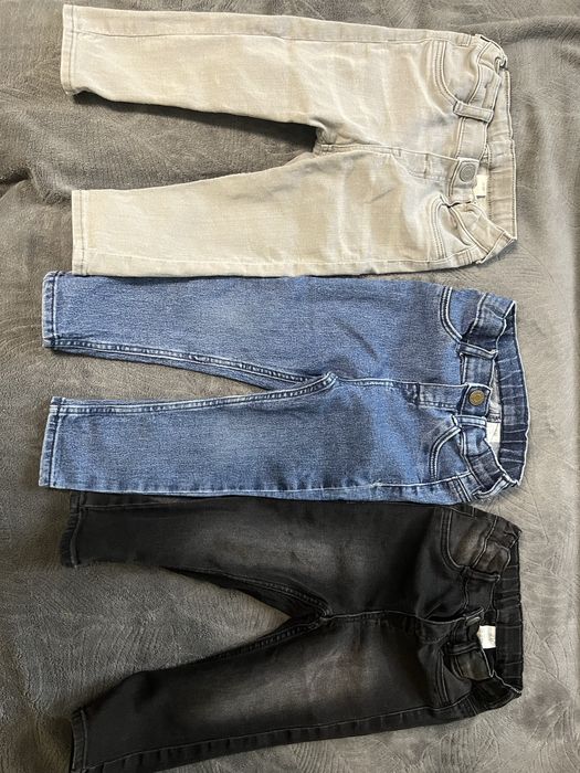 Jeansy H&M 3 sztuki 86