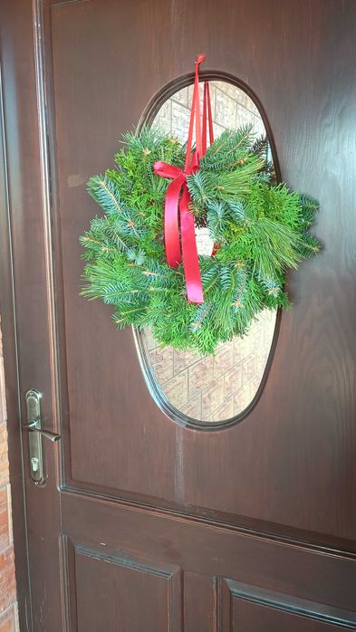 Żywe wianki na drzwi