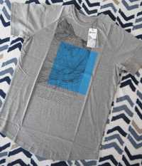 Koszulka męska T-shirt Majesty Super - szara, góry - XL