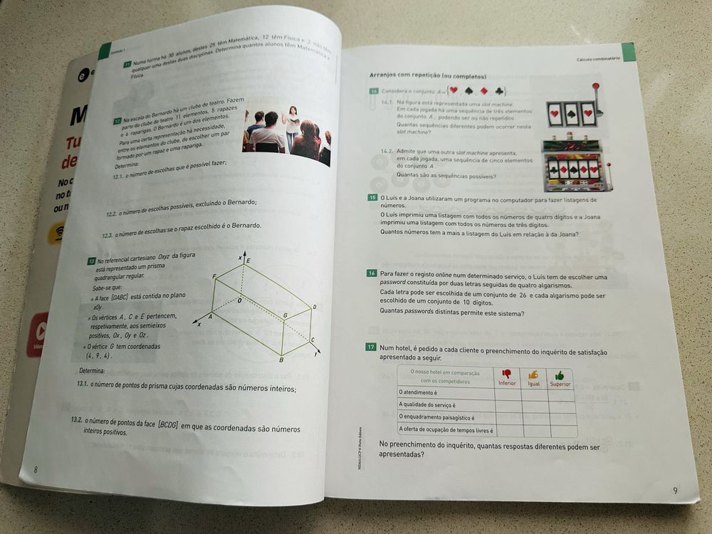 Caderno prático e de autoavaliação Matemática A “NOVO ESPAÇO” 12.º ano