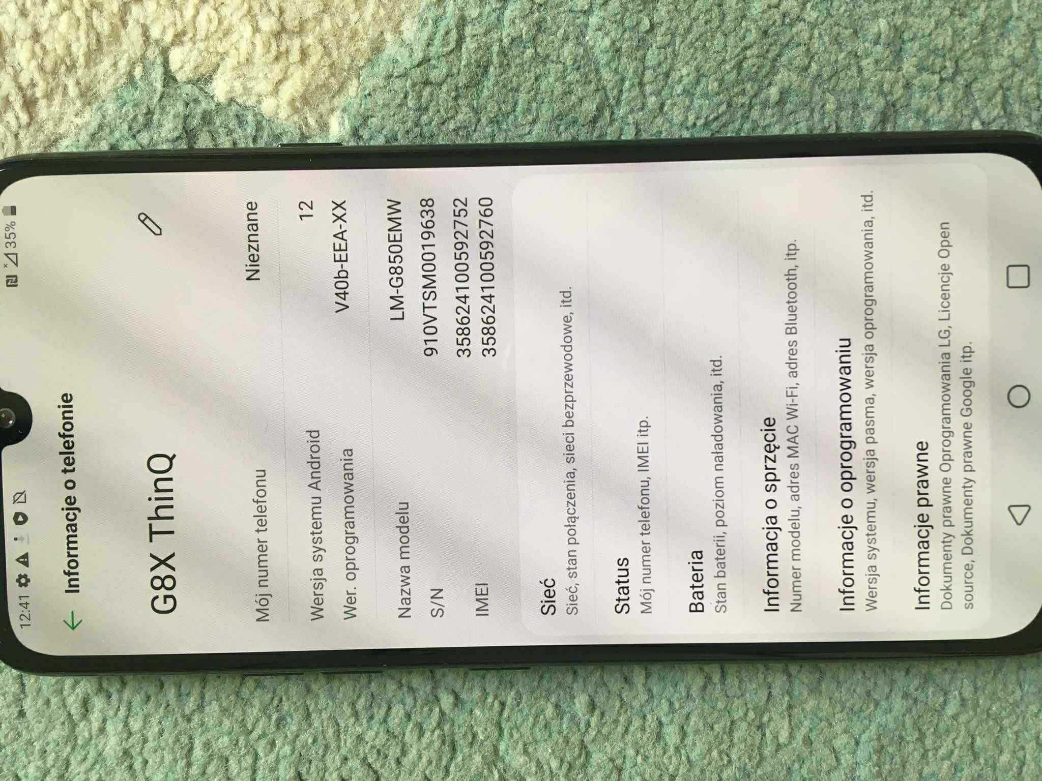 Telefon LG G8 dual screen