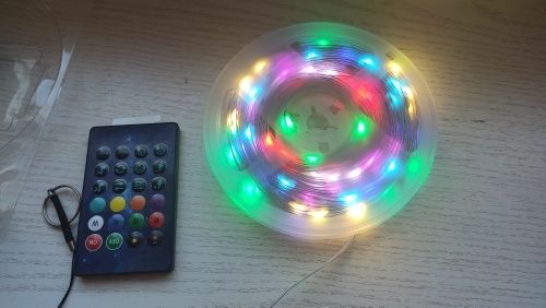 Oświetlenie USB lampki na choinkę 10 metrów sterowane pilotem