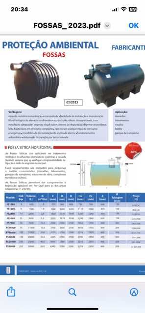 Depositos, Tanques de Agua e Bombas