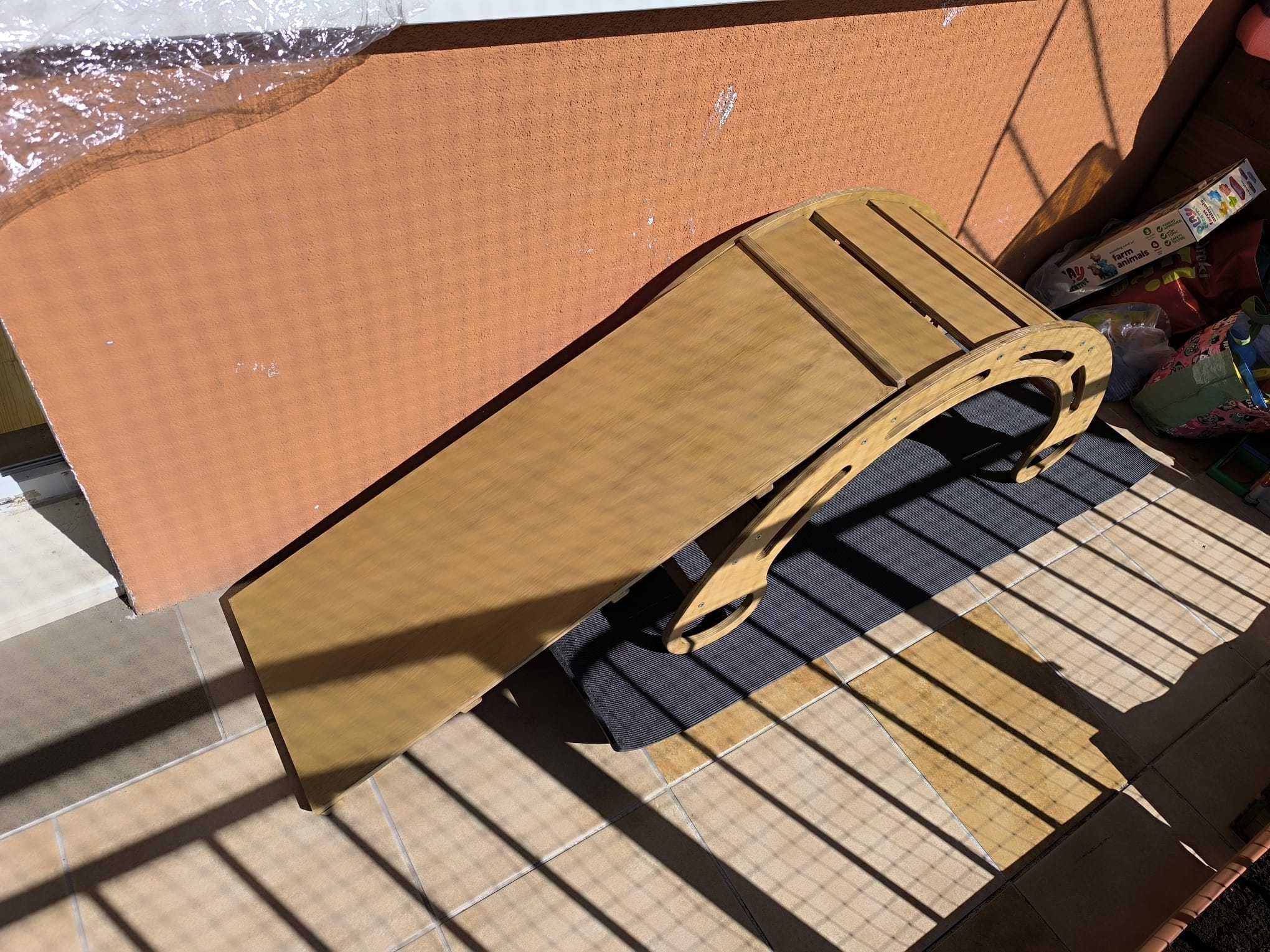 Bujak drewniany montessori wspinaczka zjeżdżalnia
