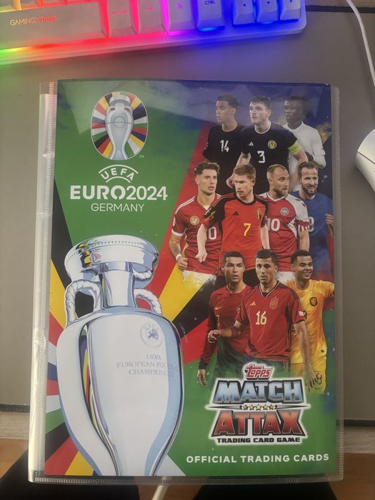 Euro 2024 Match Attax Cardeneta com 420 cartas