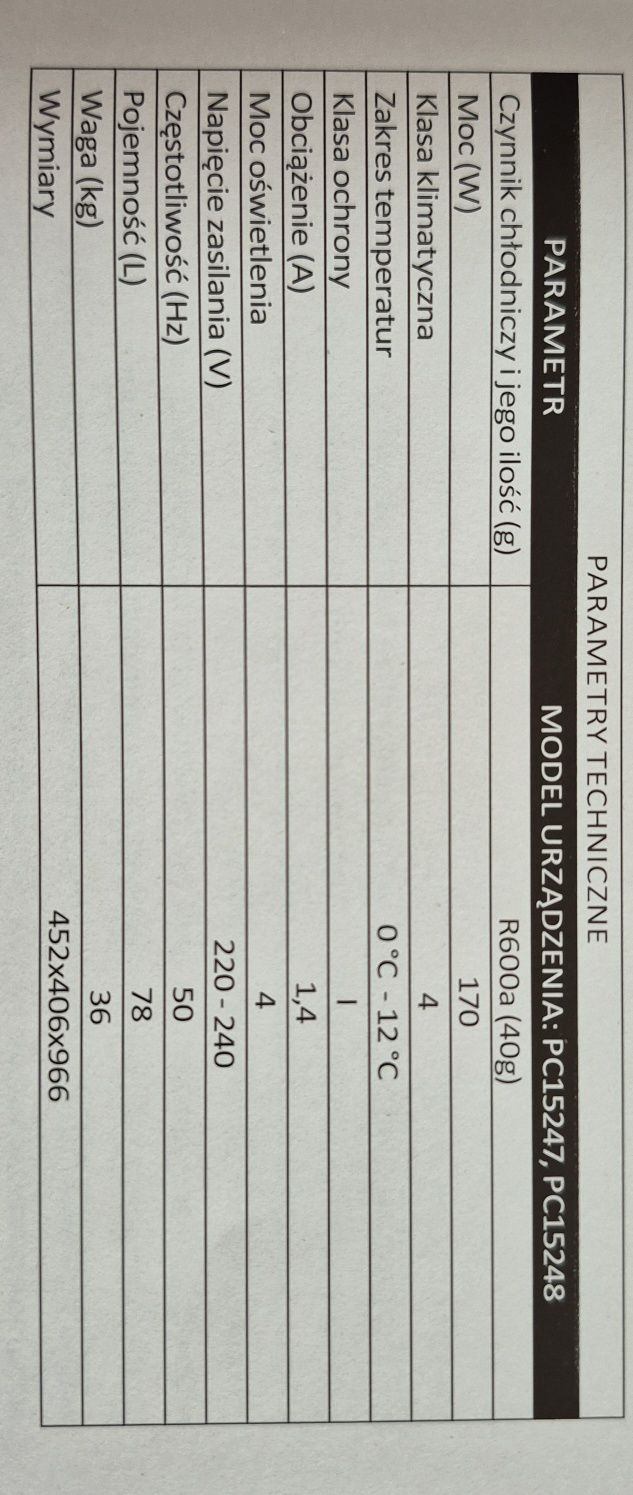 Witryna Chłodnicza PROFICHEF 78L