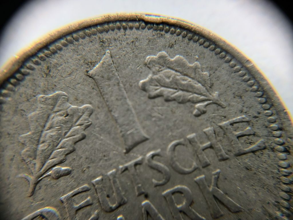 1 DM marka niemiecka 1957 mennica Karlsruhe