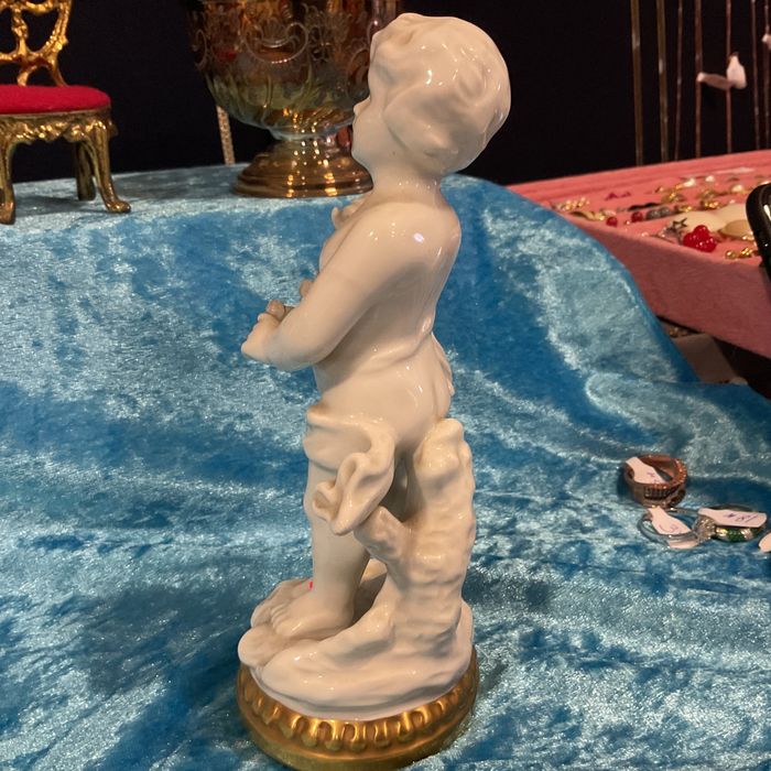 Vista alegre 1 estação porcelana pintura manual 17 cm