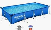 Piscina tubular 4.00x2.00x0.81 mais bomba filtro de areia Intex.