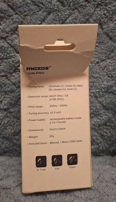 Mozos Tuner Pro stroik do instrumentów strunowych