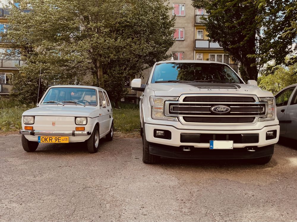 Samochód do ślubu, na sesję, komunię - Fiat 126p, Ford F-150 Limited