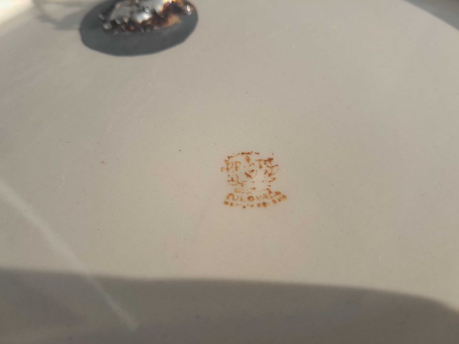 Stary okolicznościowy, ozdobny talerz i wazon PRL - UMCS Lublin