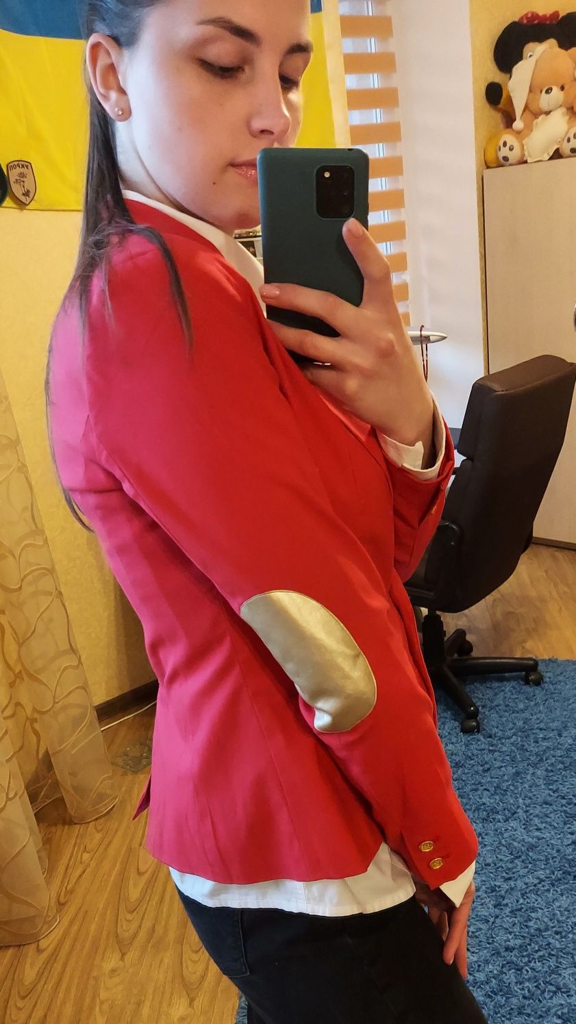 Піджак, жакет, яскраво малиновий