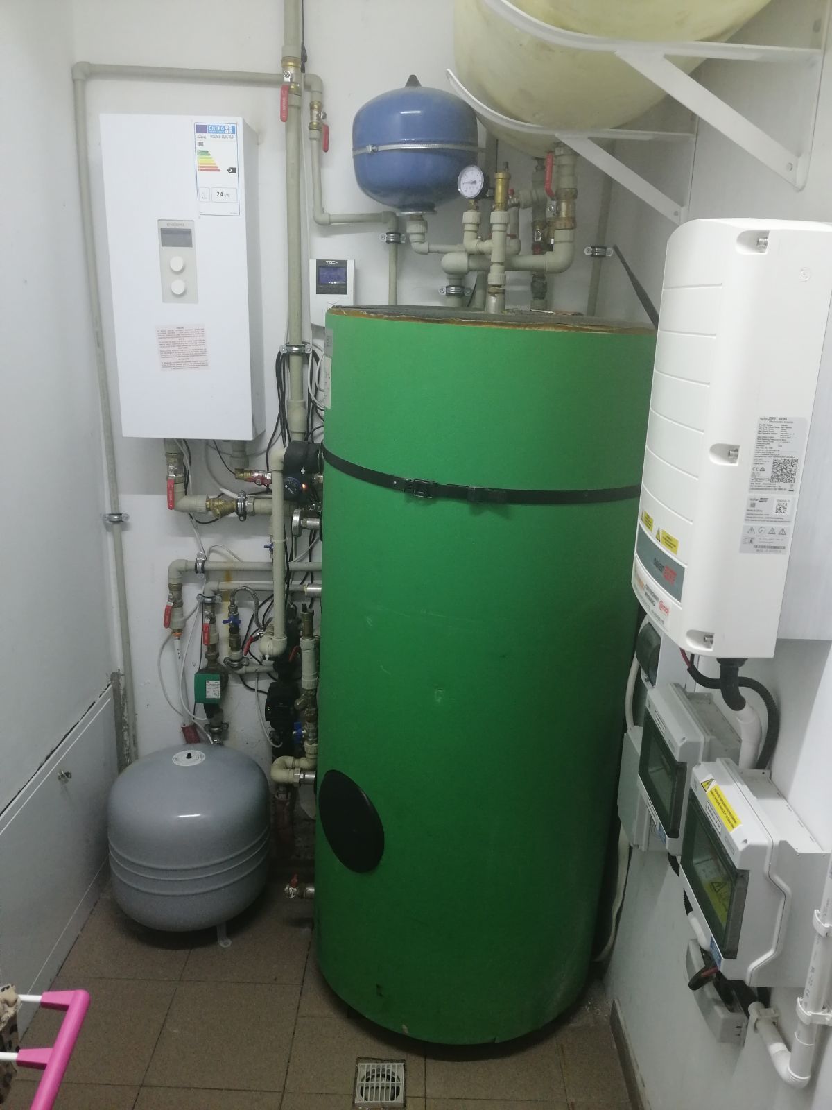 Pięć elektryczny kocioł co 24 kw