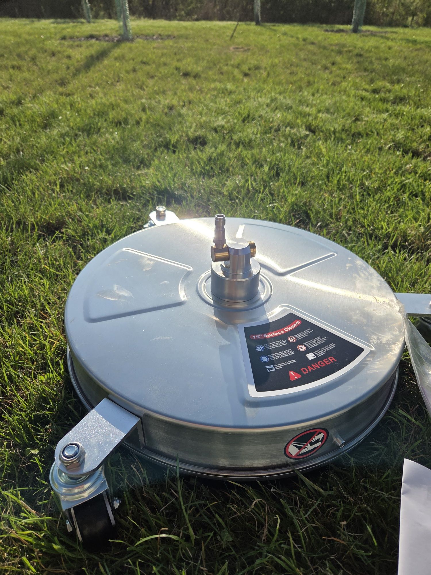 Talerz 15" 38cm do mycia kostki + adapter Szczotka/Tracer/Mosmatic