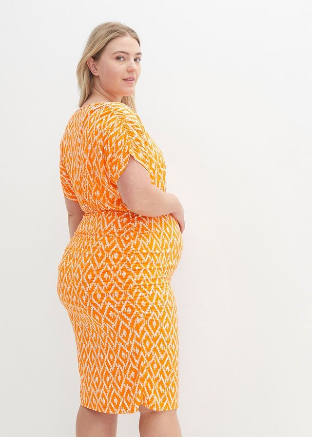 B.P.C sukienka ciążowa z marszczeniem we wzorki 40/42.