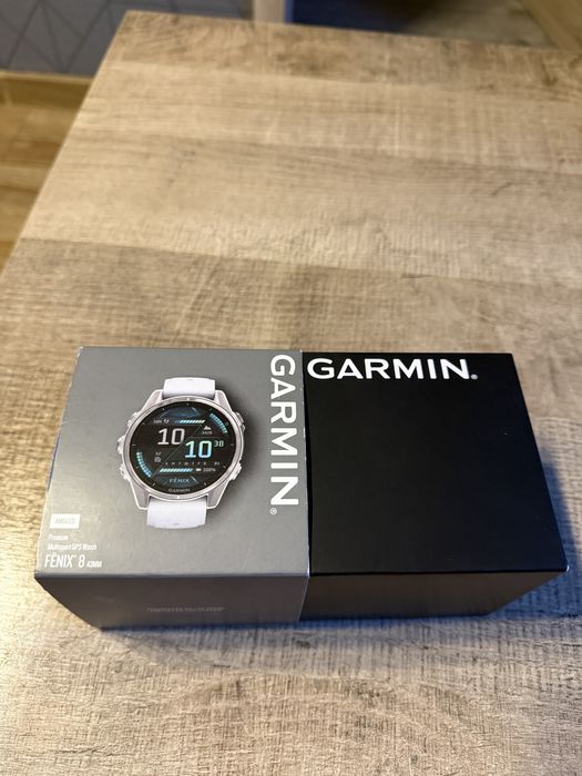 Zegarek Garmin Fenix 8 Amoled Silver NOWY !!