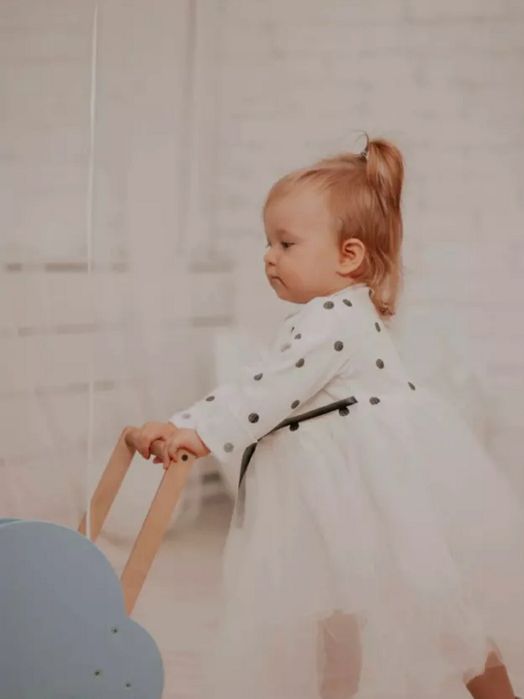 Мила сукня в горох на 9-12 и 12-24 місяця (80, 90)