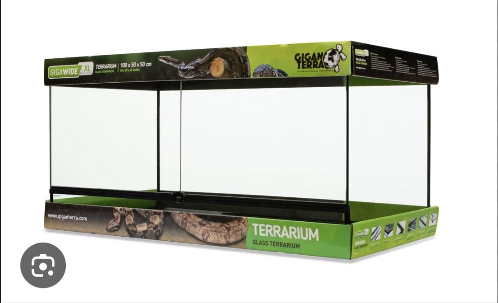 Terrário Giganterra 100x50x50 + lampada UV/Calor + Devoração