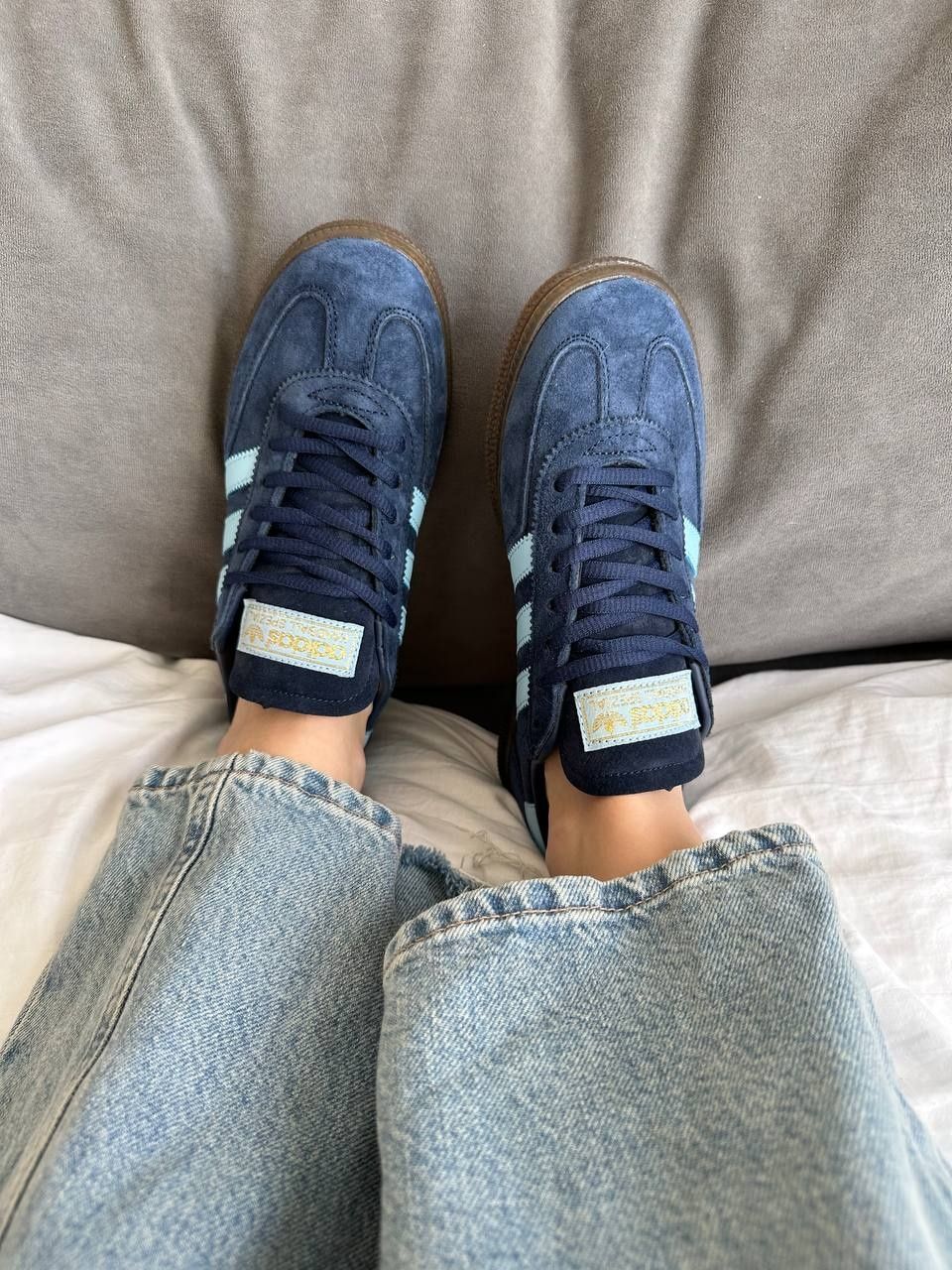 р36-41 Кросівки Adidas Spezial handball dark blue