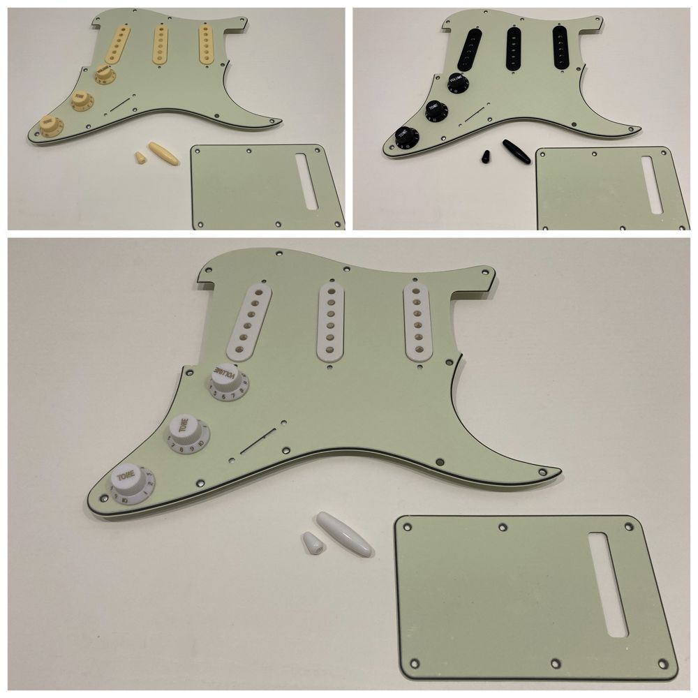 Fender Stratocaster Pickguard Pickup Cover BPlate Knobs пикгард FLEOR