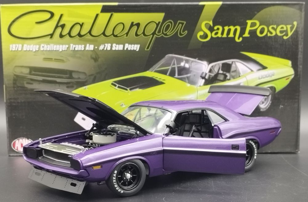 1:18 Acme 1970 Dodge Challenger Trans Am Plum Crazy limit 58 z480 pcs.
