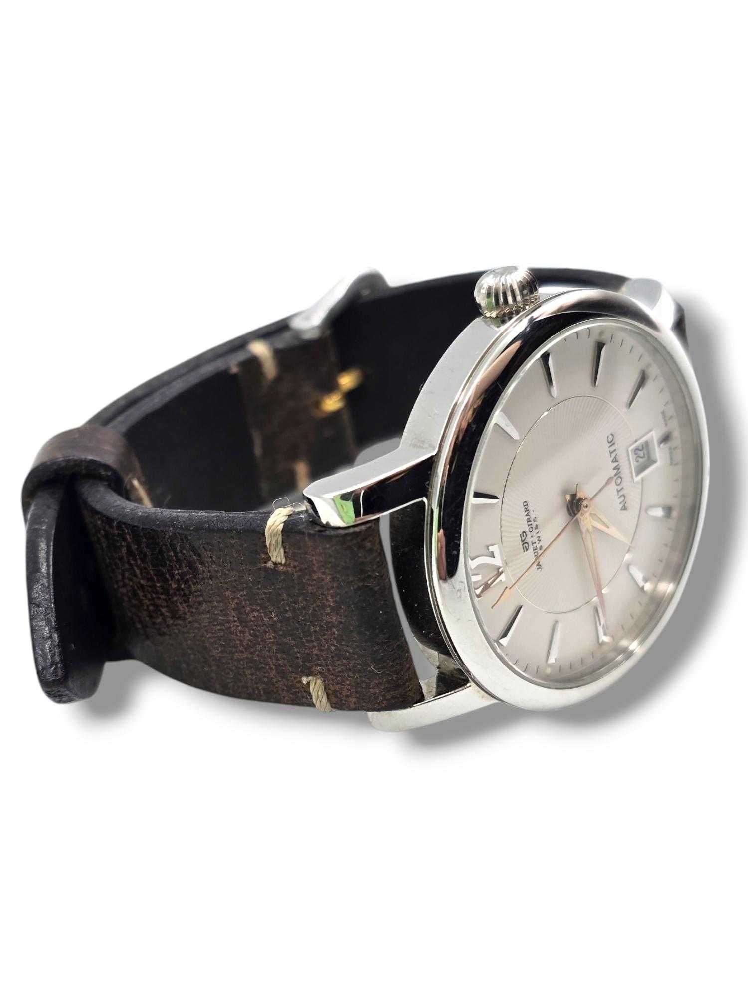 Ponadczasowy! Zegarek Jaquet-Girard Classique Automatique Date