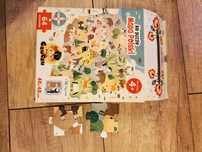 Puzzle duże mapa Polski 64 elementy