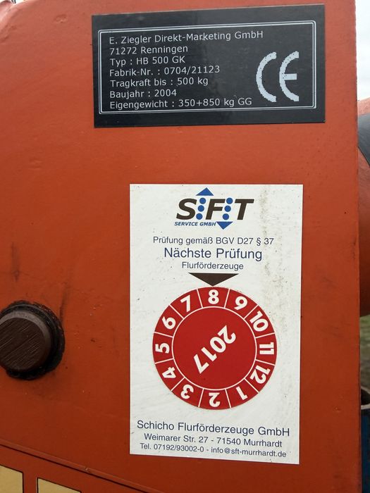 Żuraw warsztatowy Hydrobull HB 500 GK – udźwig 500 kg