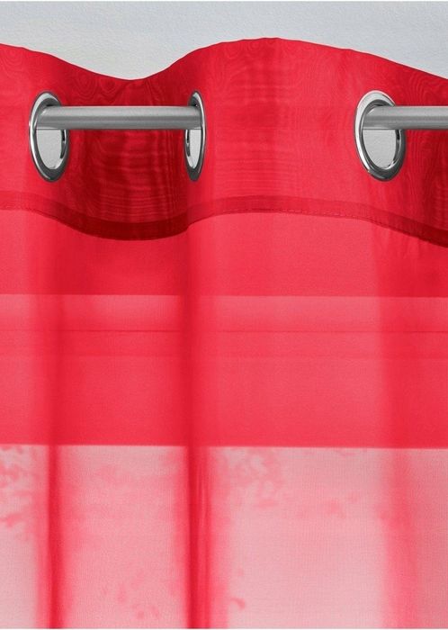 B.P.C. różowa zasłona przezroczysta na kółkach 220x140cm