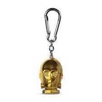 Brelok 3D Złoty STAR WARS C-3PO Keychain Head Nowy Poznań